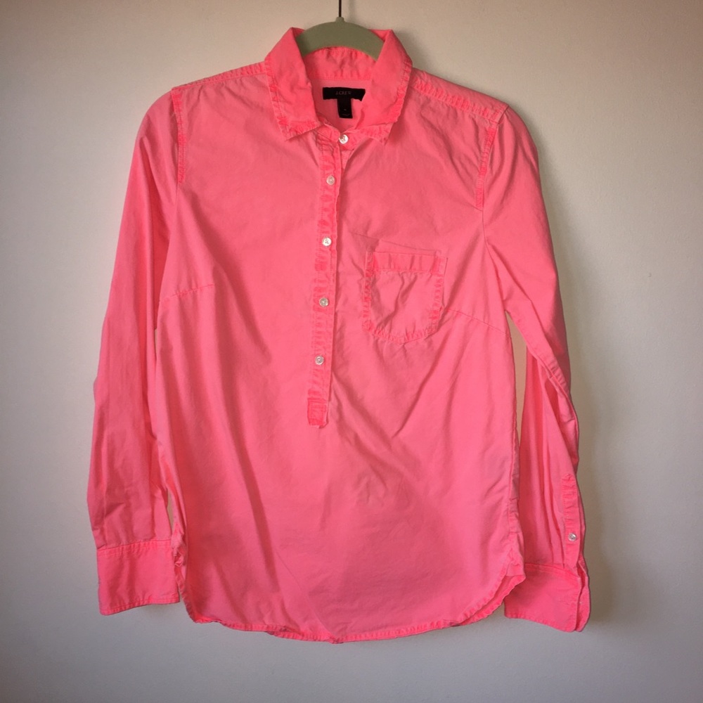 J. Crew neon popover